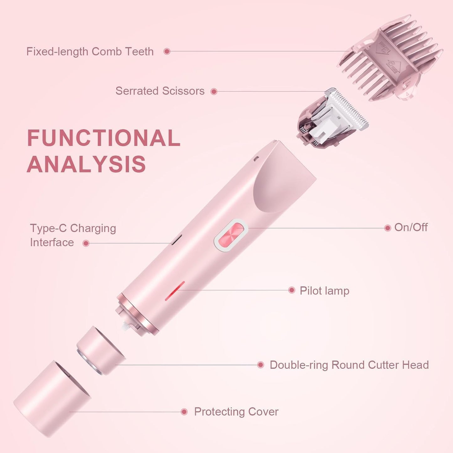 Double Head Electric Shaver For Female