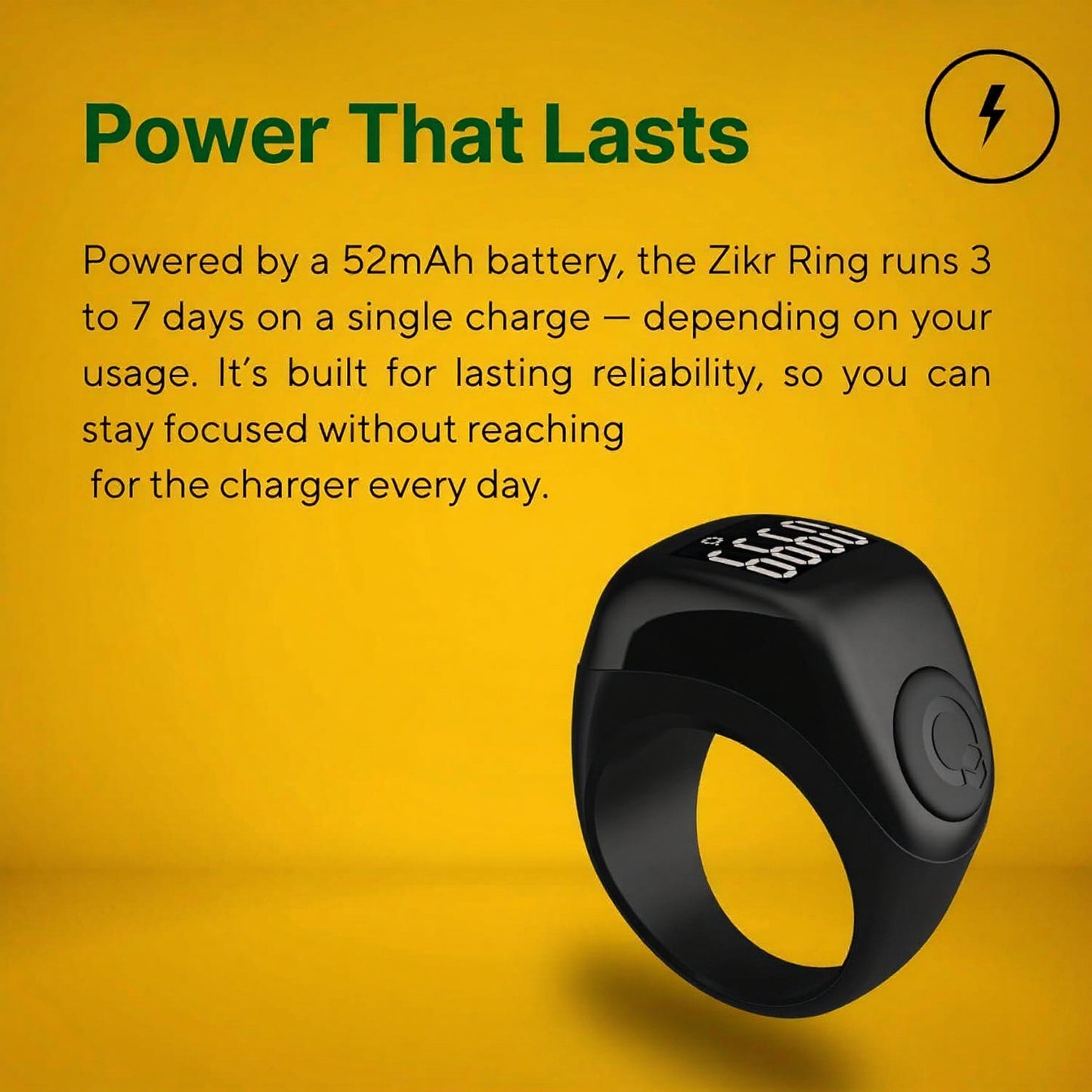The smart digital Zikr Ring
